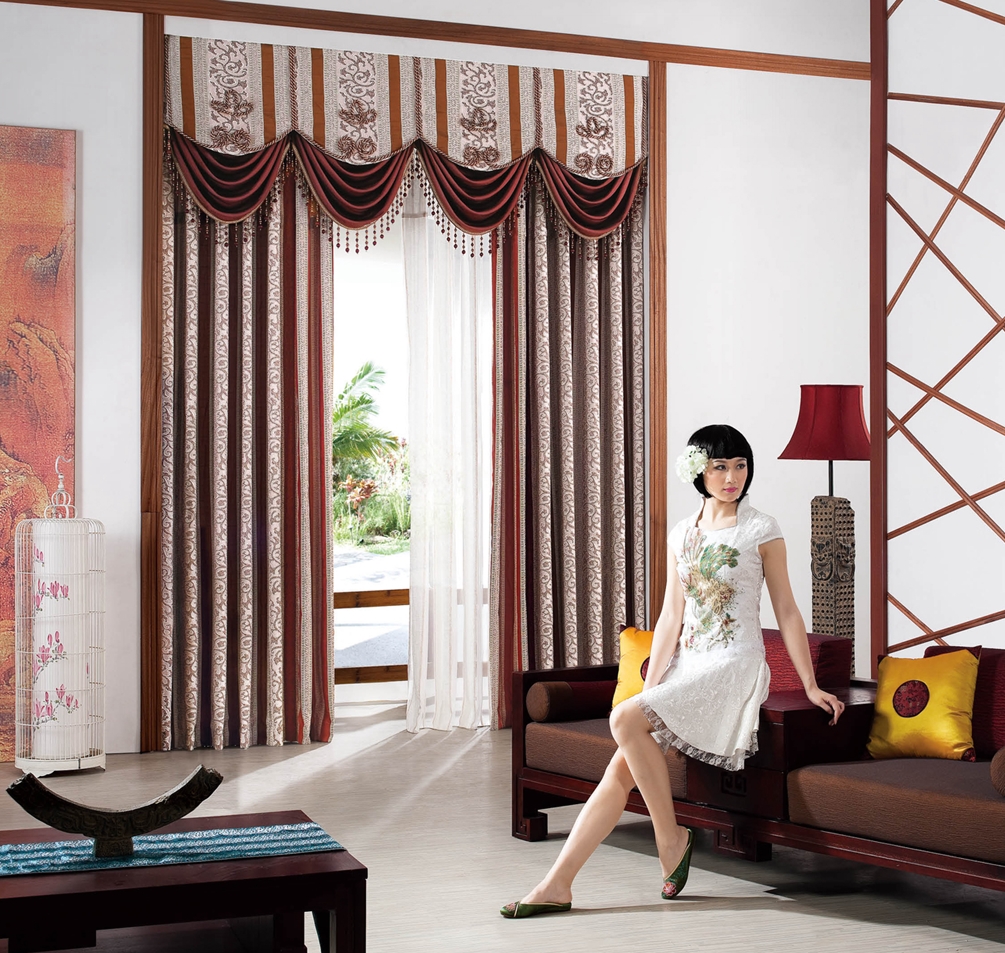 中式風格窗簾