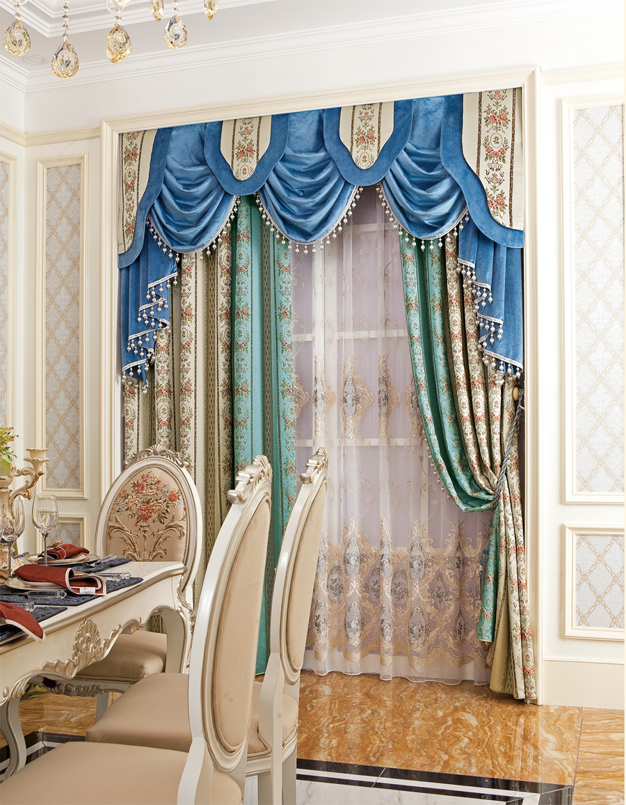 豪華歐式風格窗簾
